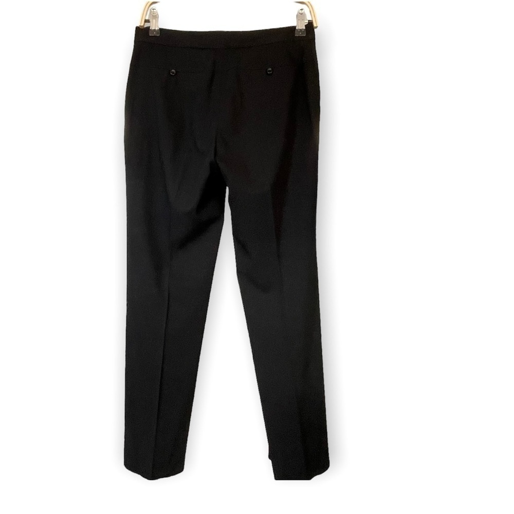 Ann Taylor Wool blend black fully lined straight leg trousers dress pants Size 2
